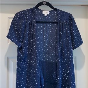 NEVER WORN DOTTED WRAP DRESS!